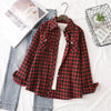 Camisa Feminina Xadrez Quitéria - Zarvane -  Vermelho e Preto / 3G