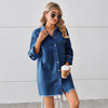 Vestido Curto Jeans Lavado
