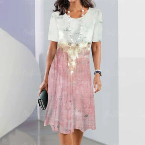 Vestido Midi Estampado Belinda