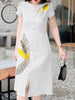 Vestido Midi com Estampa Melisandra