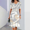 Vestido Midi Estampado Adrienne