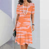 Vestido Midi Estampado Adrienne