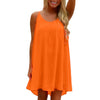 Vestido Curto Sem Mangas Casual