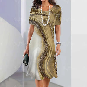 Vestido Midi Estampado Belinda