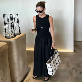 Vestido Longo Sem Mangas Alessandra