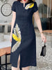 Vestido Midi com Estampa Melisandra