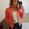 Blazer Feminino Alfaiataria Laranja5G HumArraso