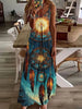 Vestido Longo Estampado Glória