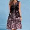 Vestido Midi Estampado Sem Mangas Amélia