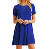 Vestido com Manga Curta Casual