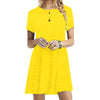 Vestido com Manga Curta Casual