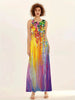 Vestido Longo com Estampa Colorida Marietta