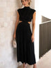 Vestido Anne Cropped + Saia Confortável e Elegante - Preto-XG - HumArraso