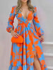 Vestido Milus - Azul-com-laranja-3XG - HumArraso