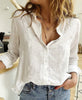 Camisa De Linho Feminina - Abigail - Zarvane -  Branca / 3G