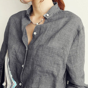 Camisa Feminina Social De Linho - Loja Vennanci