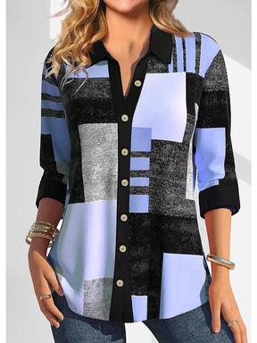 Camisa Feminina Xadrez - Zarvane -  Azul / 5G