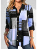 Camisa Feminina Xadrez - Zarvane -  Azul / 5G