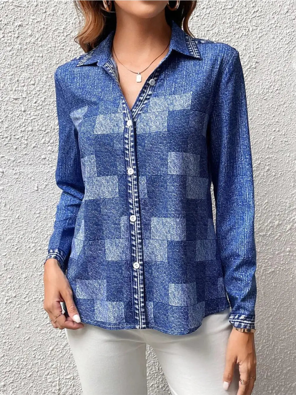 Camisa Feminina Xadrez - Zarvane -