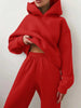 Conjunto Moletom Feminino De Frio - Zarvane -  Conjunto Moletom Vermelho / 3G
