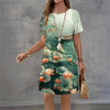 Vestido Midi Estampado Serena